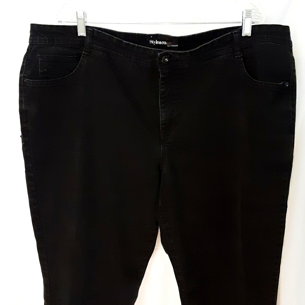 Style&co. DENIM Woman Black 24WP Slim Leg Jeans